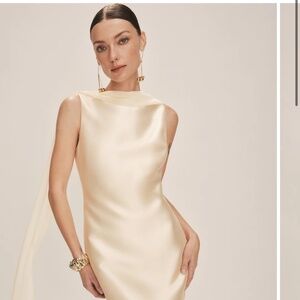 Reformation Cream Wedding Dress